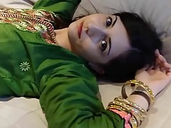 Anila in Green Shalwar kameez