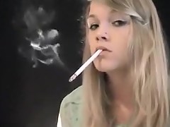 Horny amateur Smoking, Blonde xxx scene